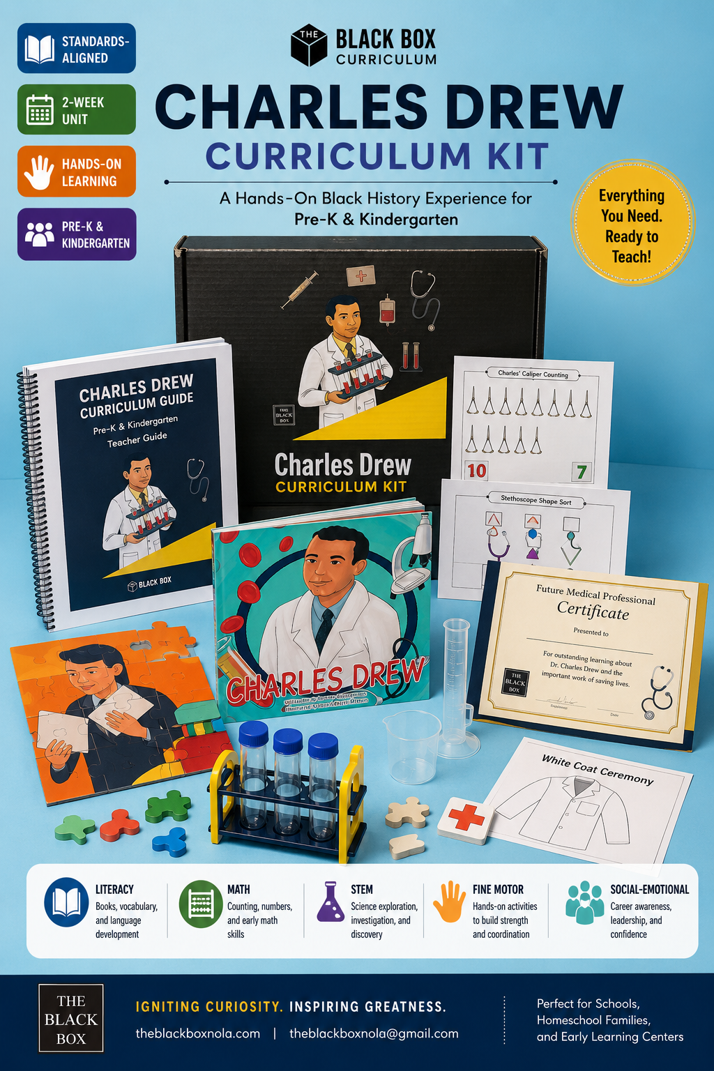 Bessie Coleman Black History Curriculum Box+ Class Set of Books
